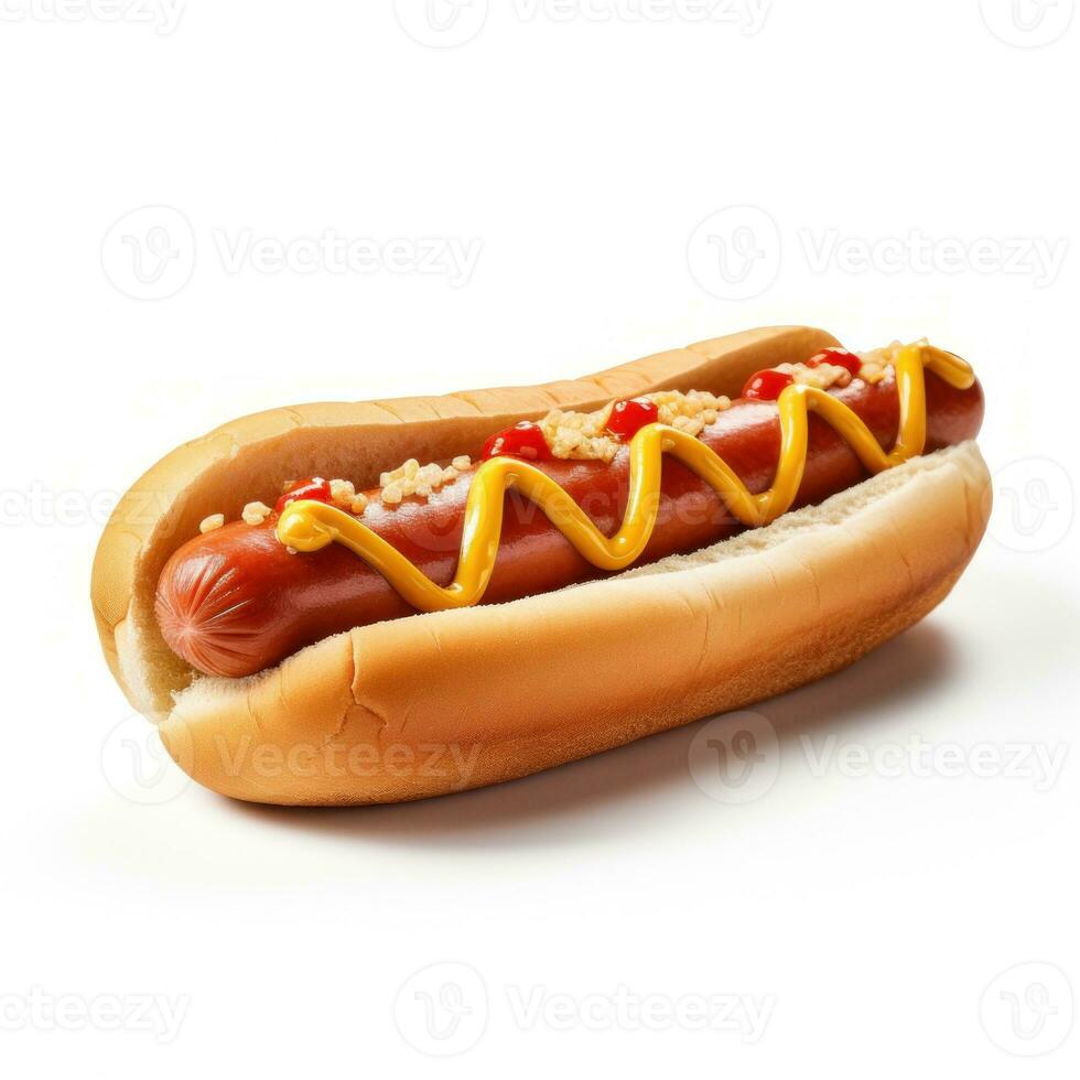 Hot Dog isoliert foto