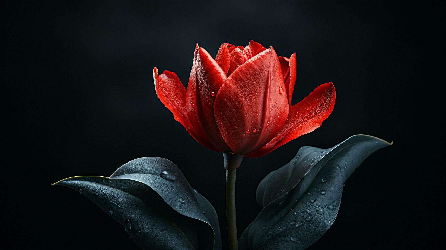 beschwingt Tulpe Blume Hintergrund, ai generativ foto