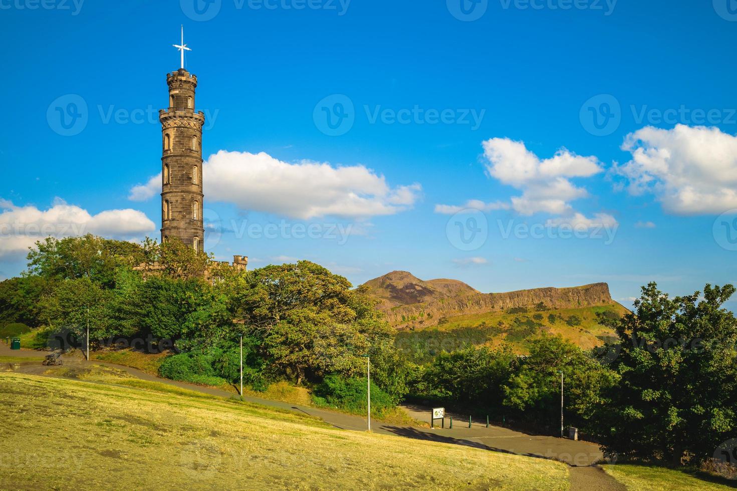 Nelson-Denkmal in Edinburgh, Schottland, Großbritannien foto