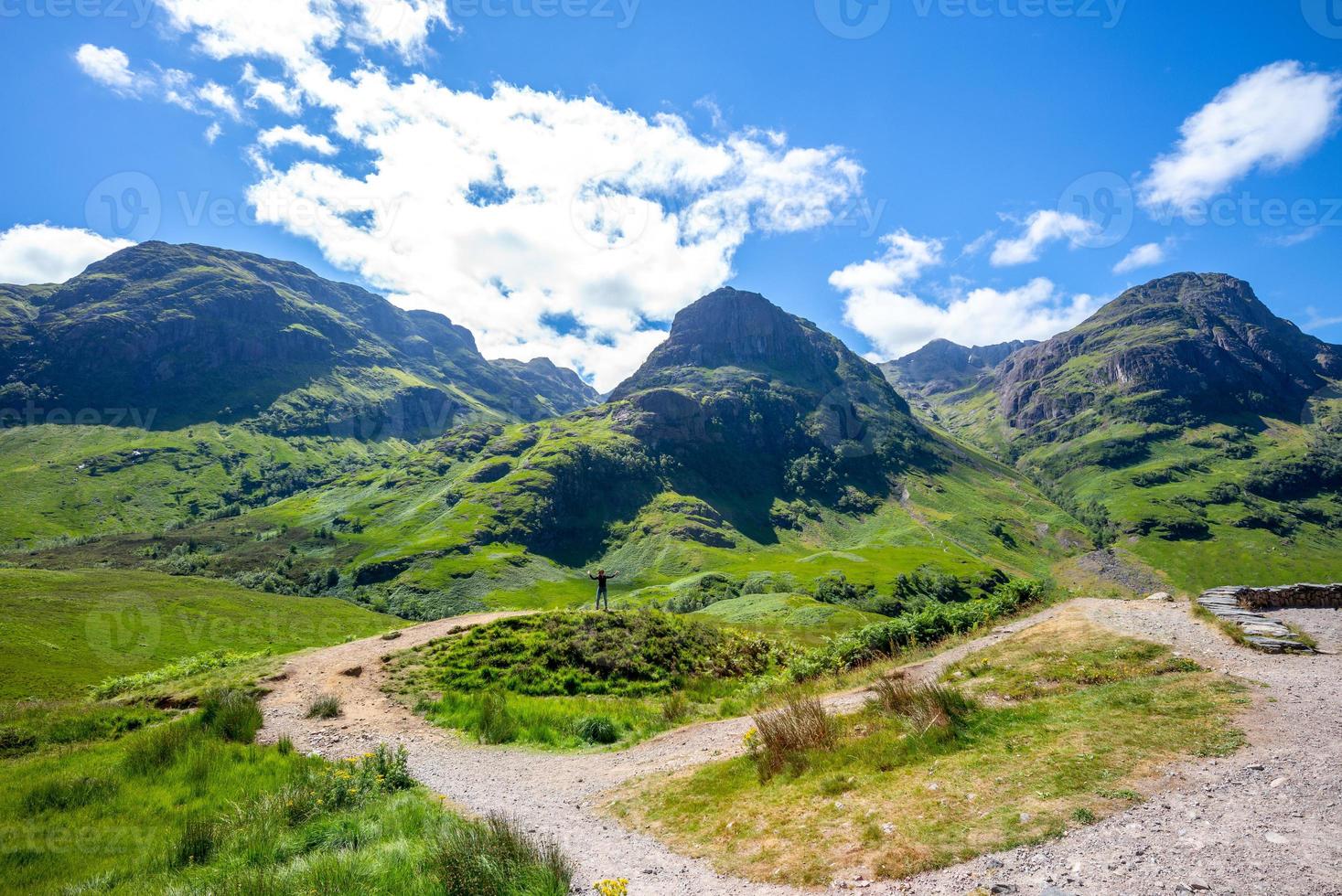 Landschaft von Glencoe im Highland in Schottland, Großbritannien foto