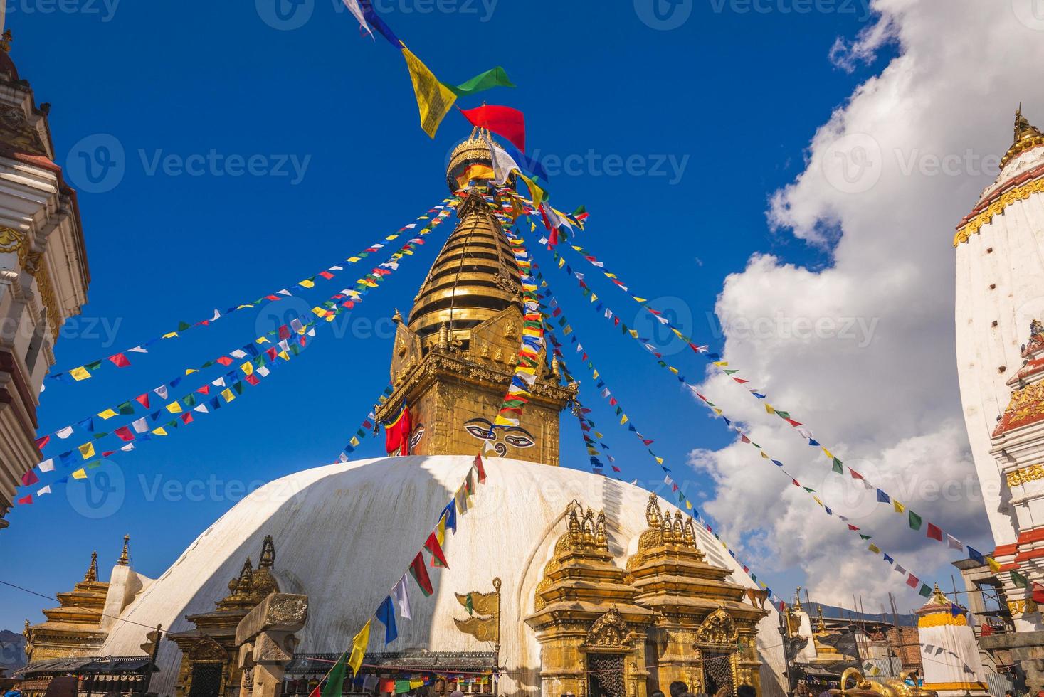 Swayambhunath alias Affentempel in Kathmandu, Nepal foto