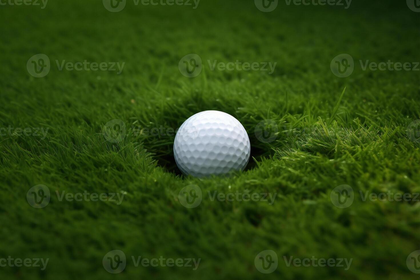 ein Weiß Golf Ball. ai generativ foto