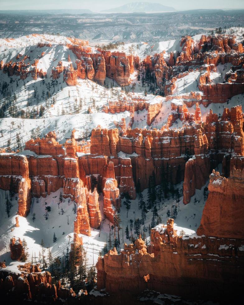 Bryce Canyon Nationalpark im Winter in Utah, USA, foto