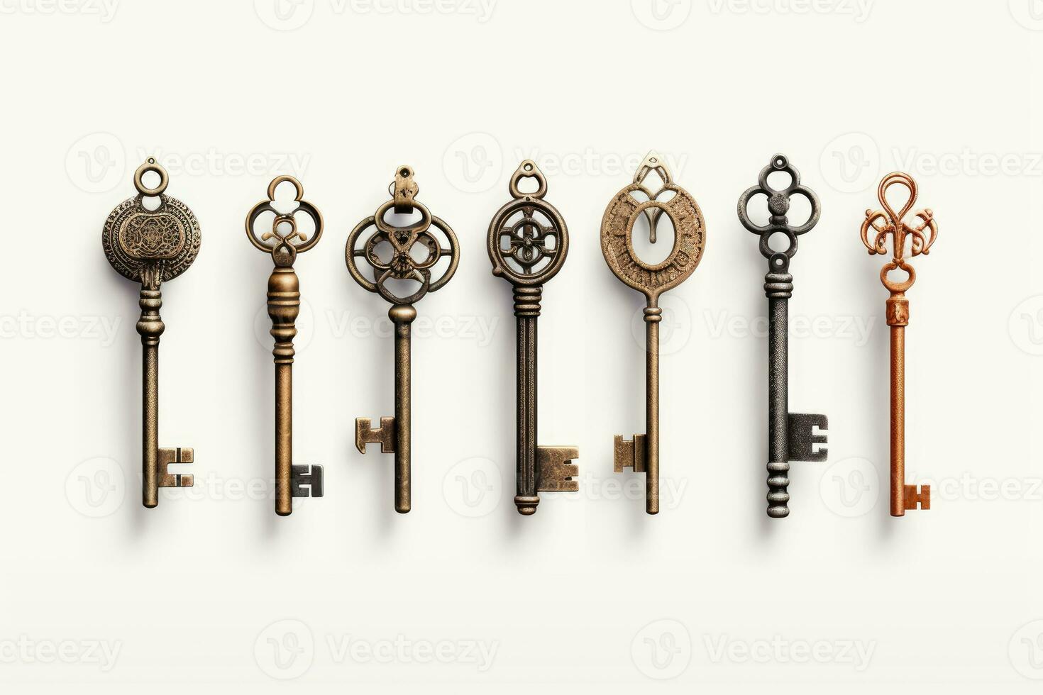 groß Sammlung von Silhouetten von retro Schlüssel von anders Stile.  generativ ai 26440192 Stock-Photo bei Vecteezy