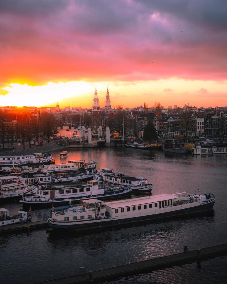 Amsterdam, Niederlande 2018-Skyline-Stadtansicht von Amsterdam? foto