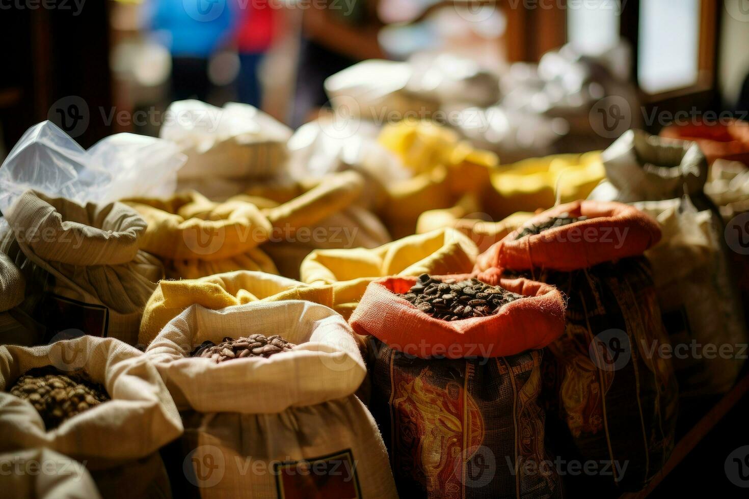 Kaffee Gittergewebe. generieren ai foto