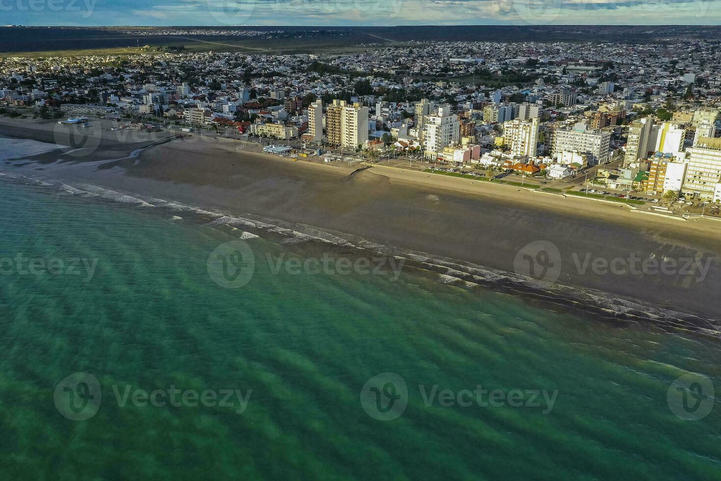 puerto madryn Stadt, Eingang Portal zu das Halbinsel Wald natürlich Reservieren, Welt Erbe Grundstück, Patagonien, Argentinien. foto