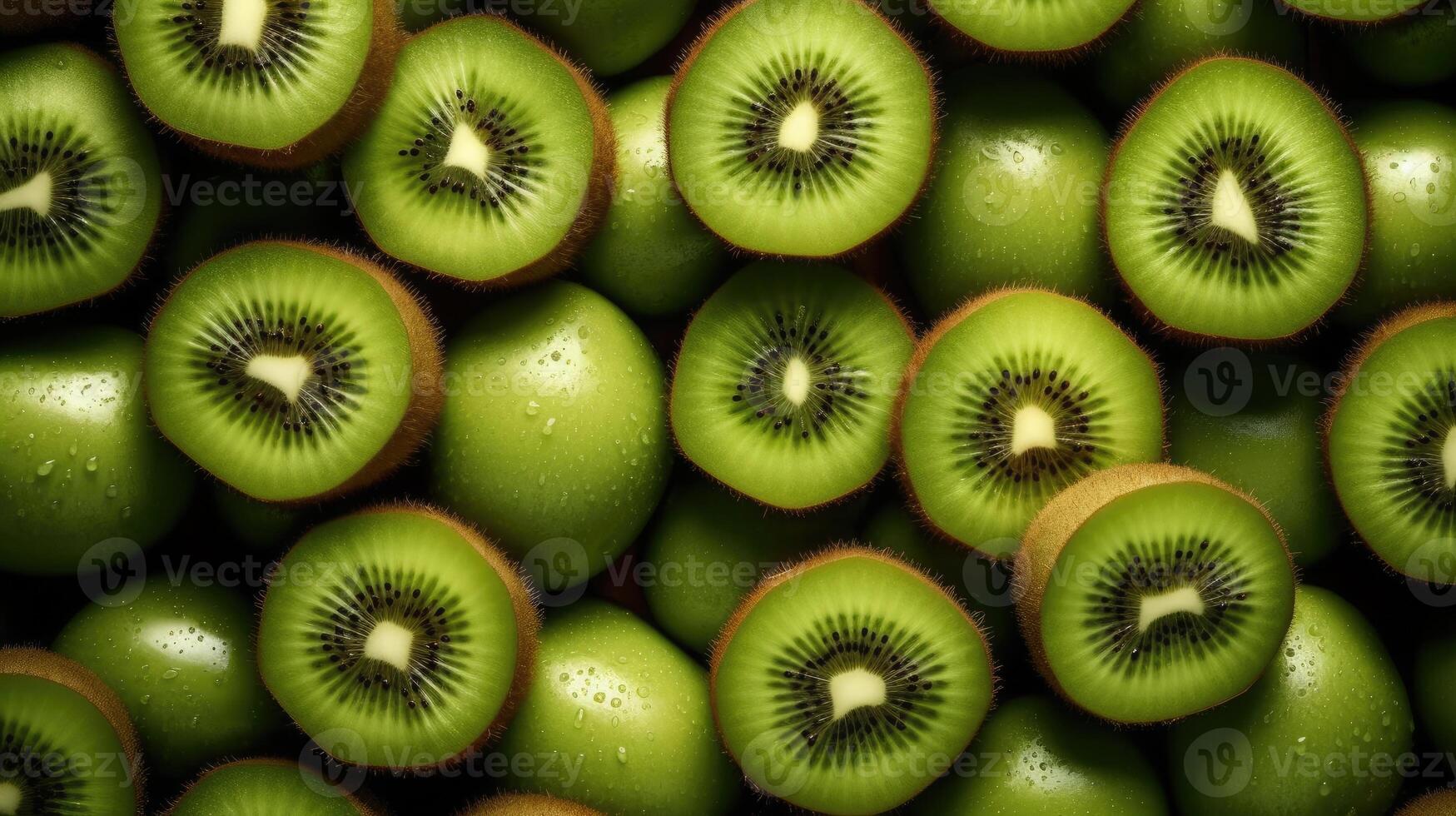 Kiwi Obst Hintergrund ai generiert foto