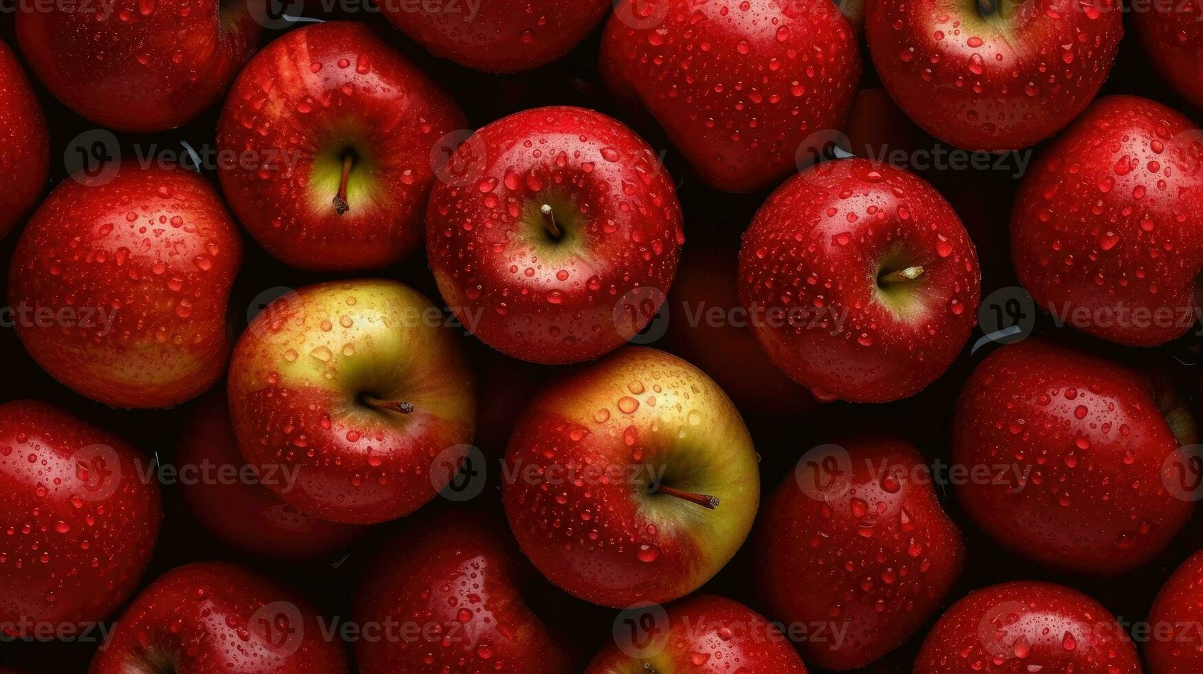 Äpfel Hintergrund ai generiert foto