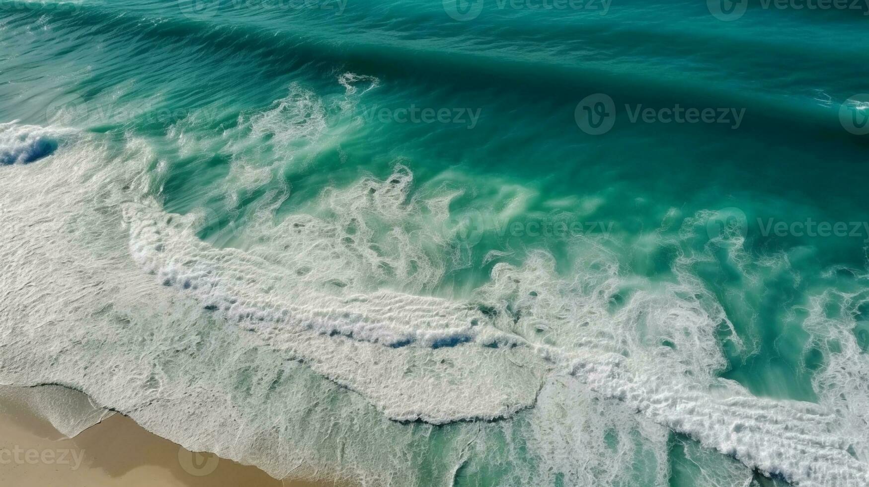 webt auf das Strand erstellt mit generativ ai foto