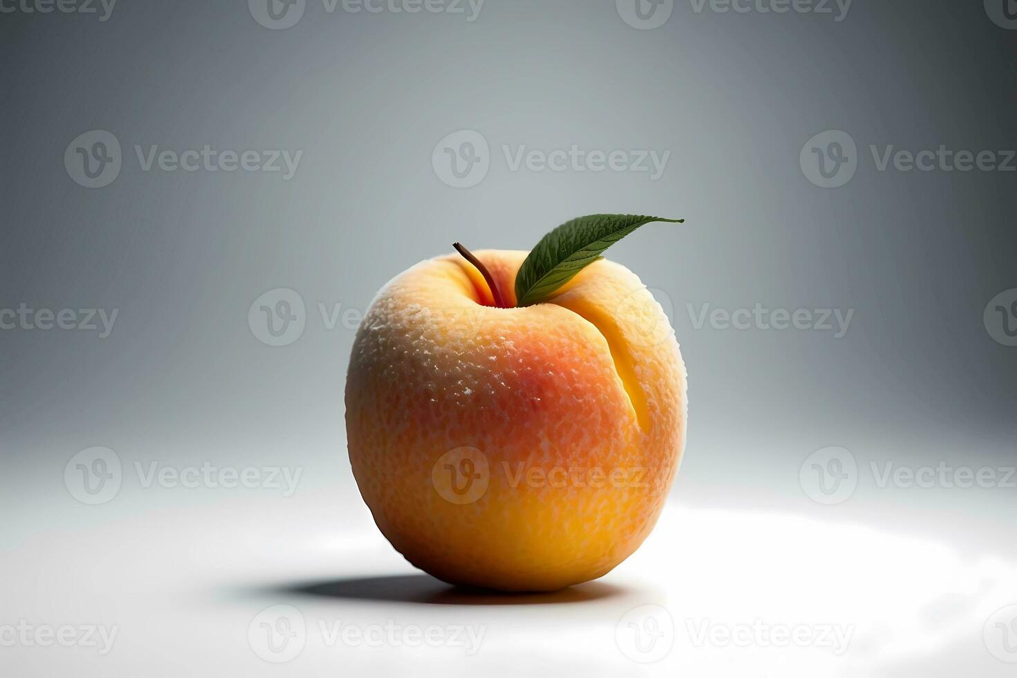 Nektarine Pfirsich isoliert auf Weiß Hintergrund Frucht. foto
