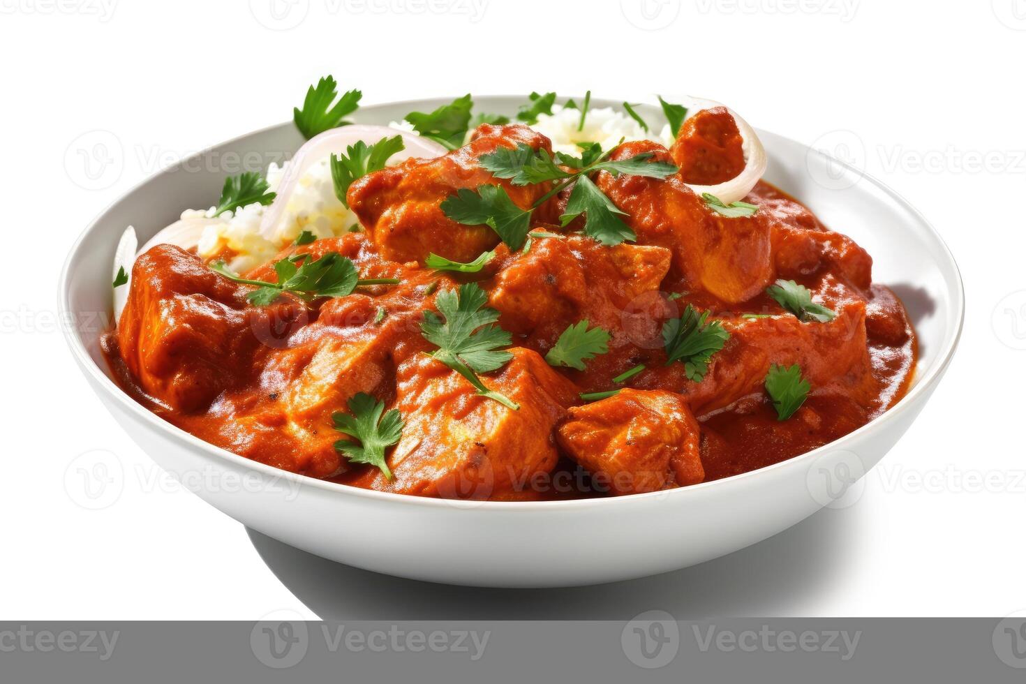 Lager Foto von Tikka Masala Essen Fotografie Studio ai generiert