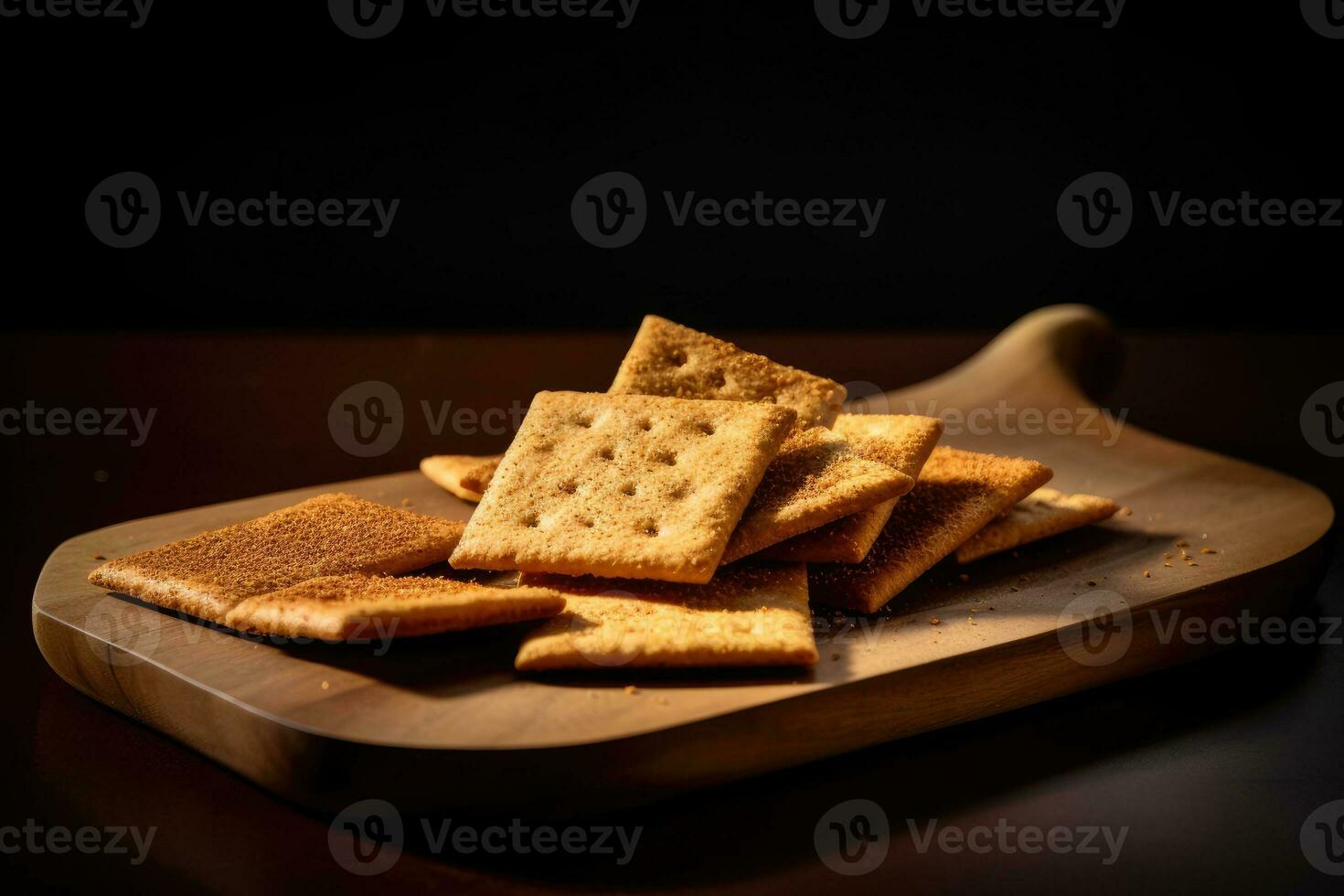 Lager Foto von Cracker Essen Fotografie ai generiert