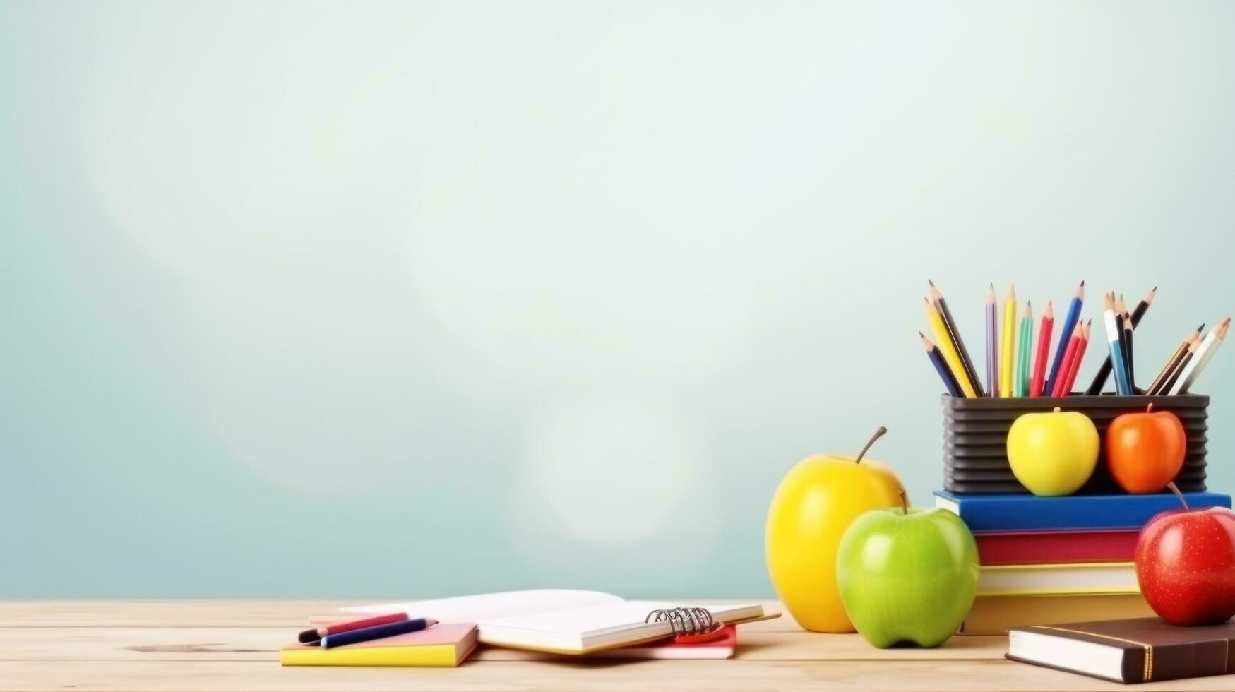 zurück zu Schule Hintergrund mit Kopieren Raum foto