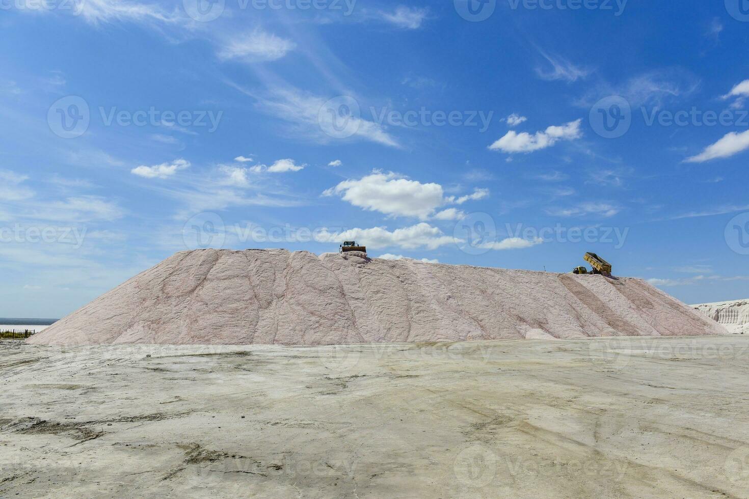 Salz- Feld im dunaliella Salz, Argentinien foto