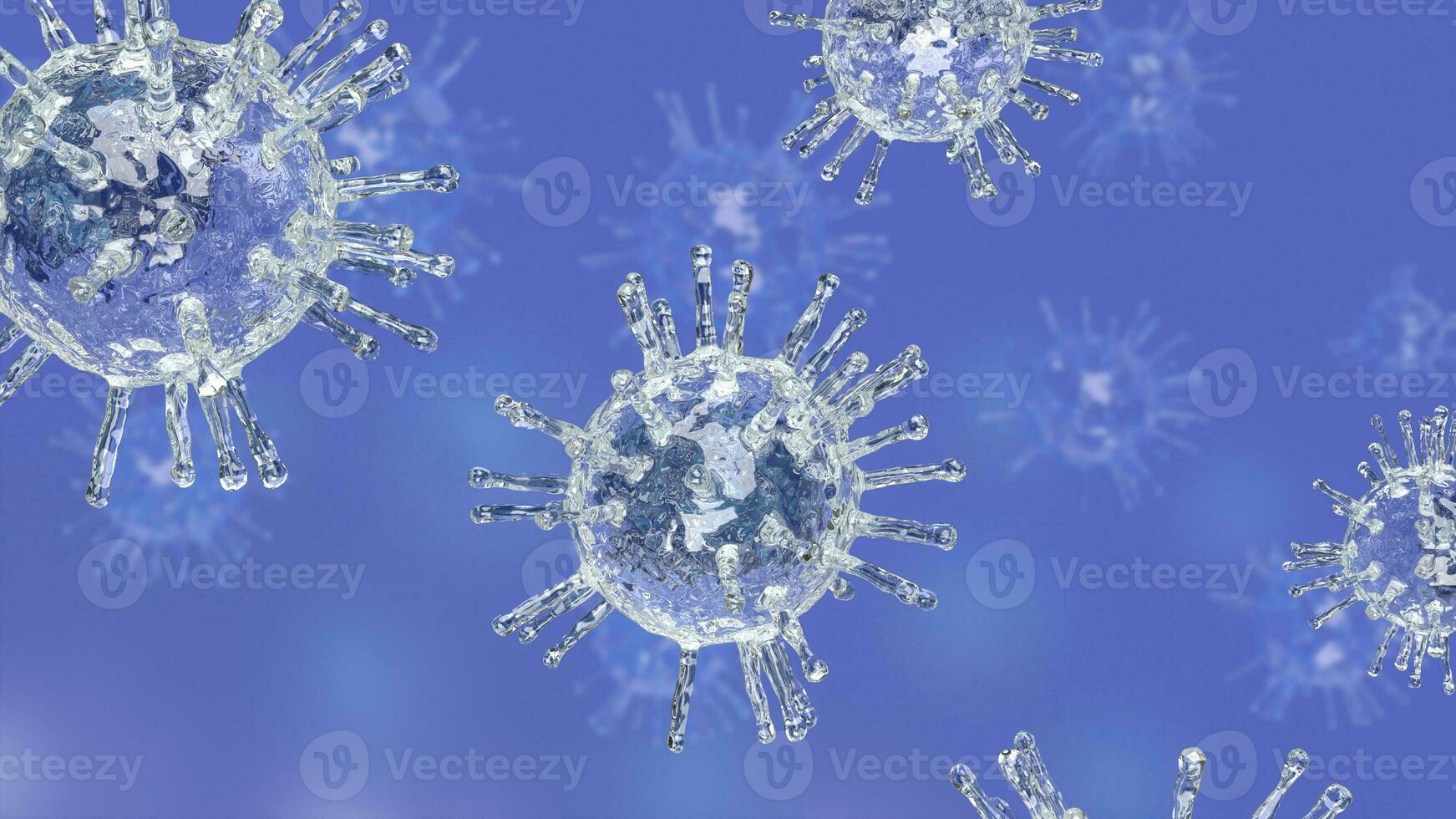 das Coronavirus zum sci oder medizinisch Konzept 3d Rendern foto