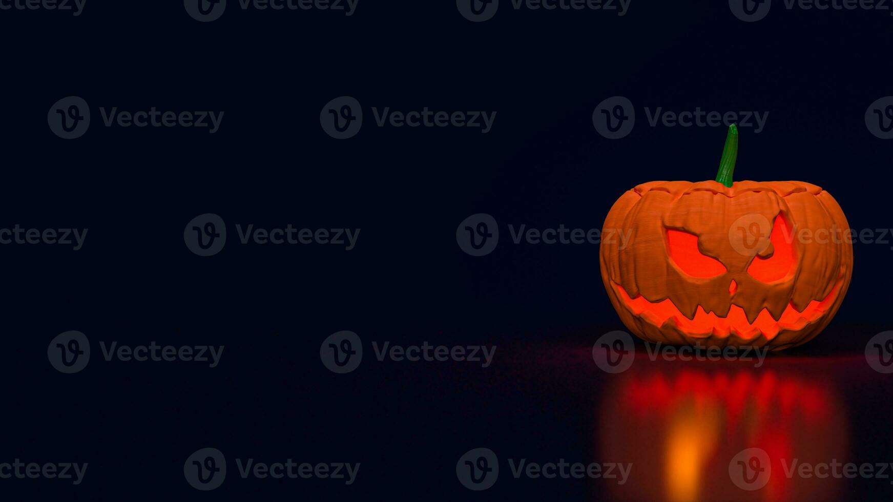 das Jack Ö Laterne Kürbis zum Halloween Inhalt 3d Rendern foto