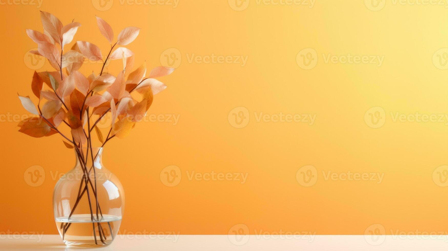 minimalistisch Hintergrund mit Herbst Strauß foto