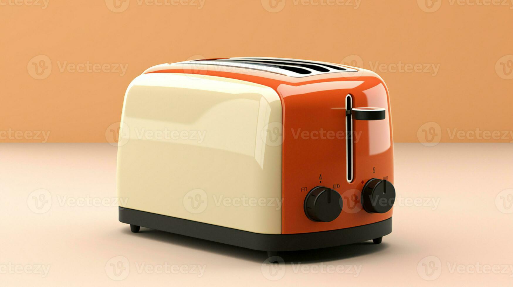 ein Toaster auf ein Tabelle ai generativ foto
