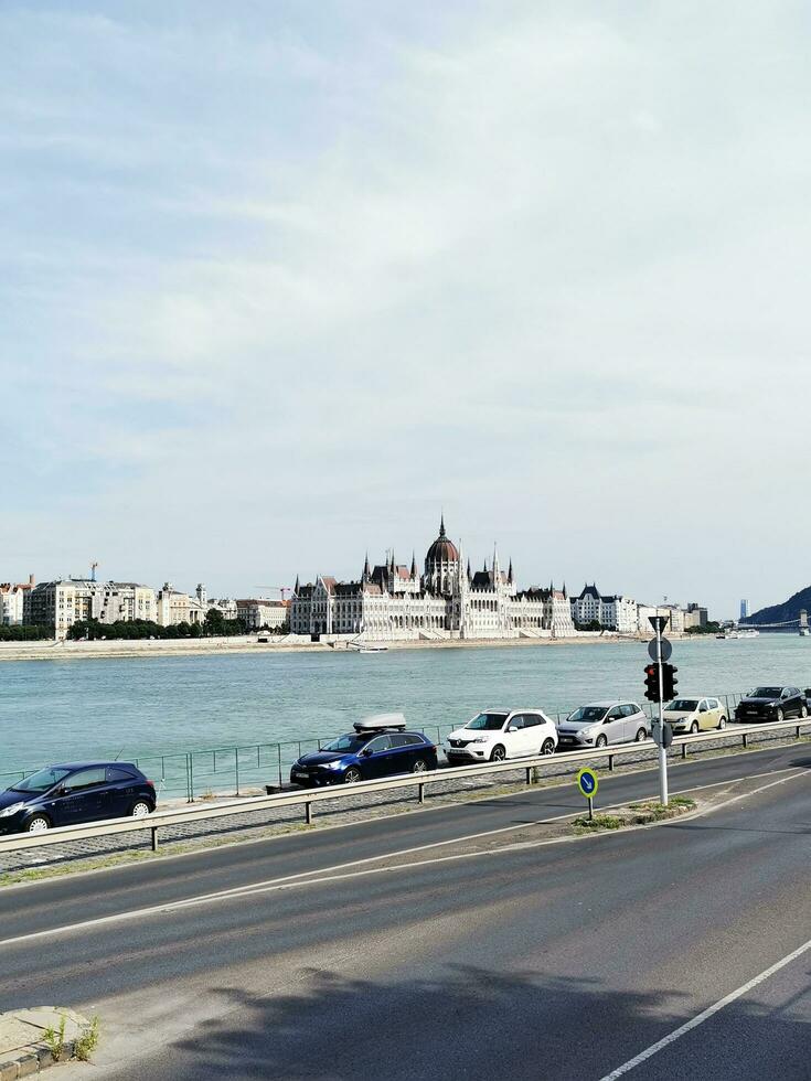 Parlament Gebäude im Budapest, Ungarn, Europa. Kopieren Raum zum Text foto