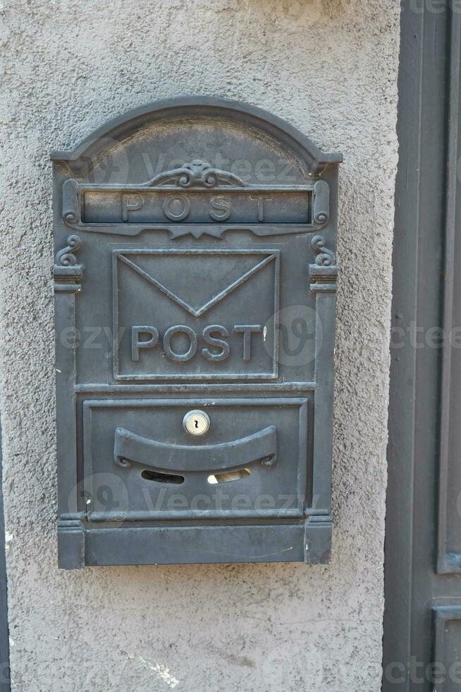 Postfach Postfach Brief an der Wand foto