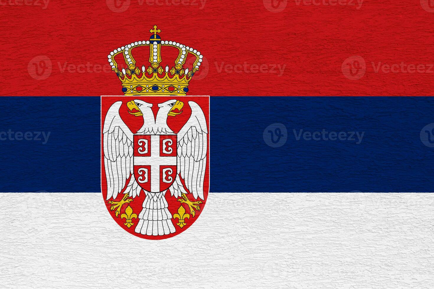 Flagge von Serbien auf ein texturiert Hintergrund. Konzept Collage. foto
