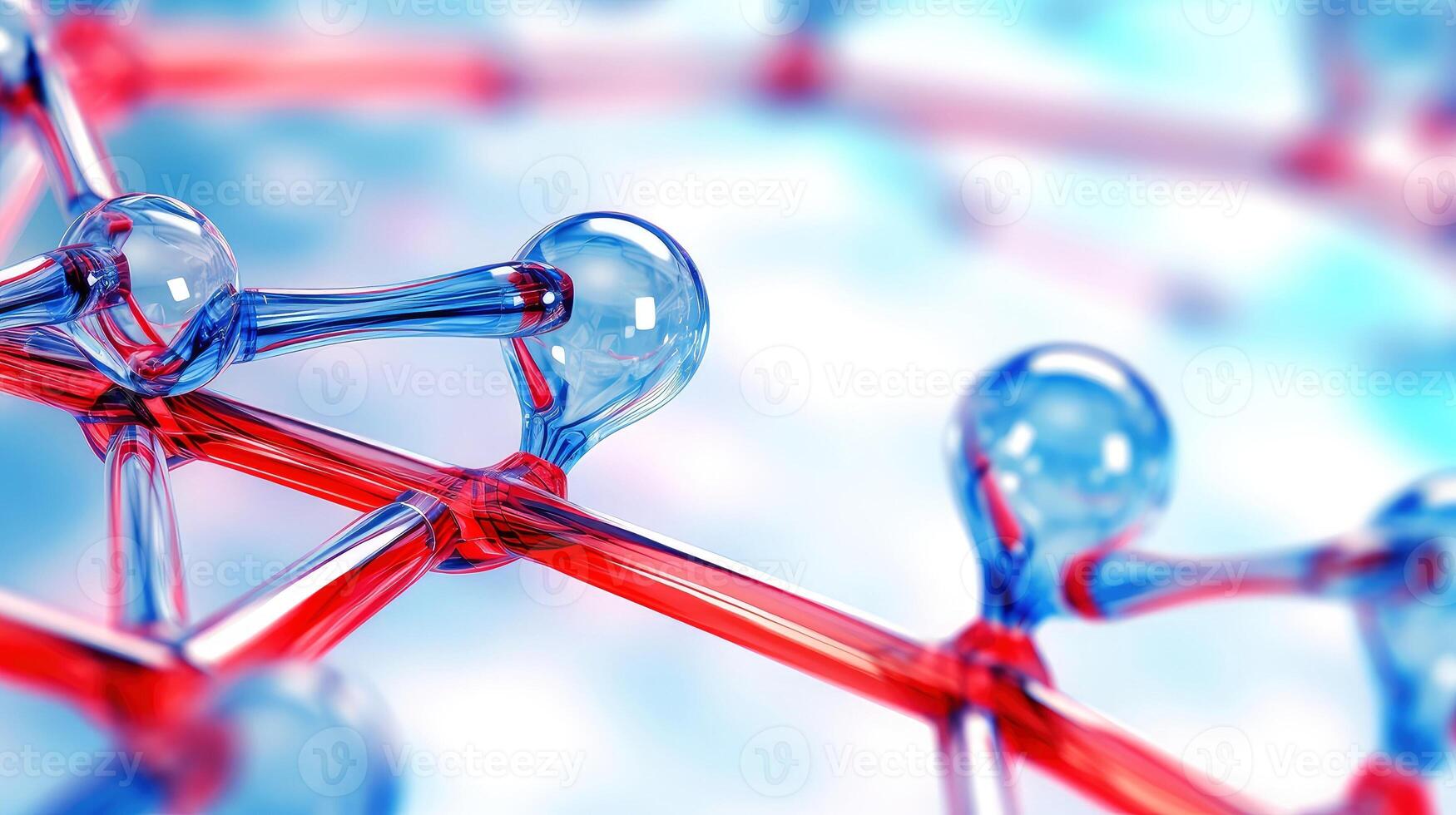 medizinisch Studien von molekular Strukturen. Wissenschaft im das Bedienung von Mensch. Technologien von das Zukunft im unser Leben. Molekül von Medizin Modell, generativ ai Illustration foto