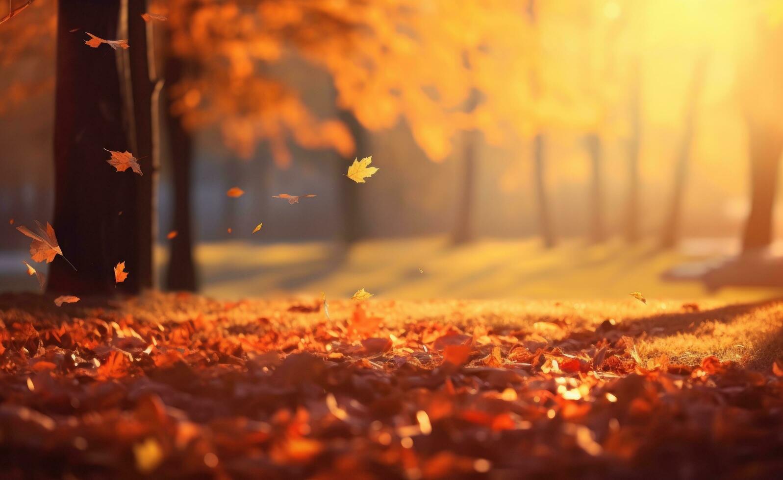 Herbst Bäume Park Hintergrund foto