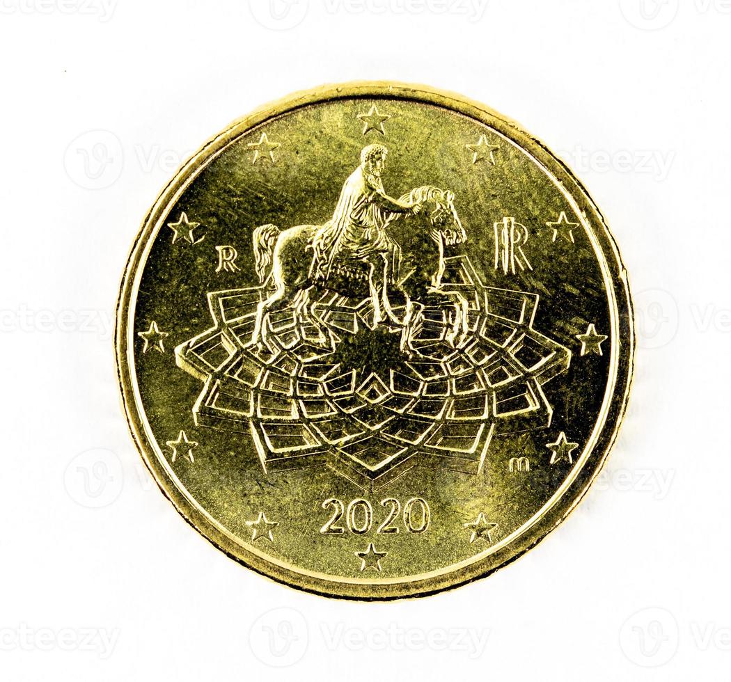 50-Euro-Cent-Münze Rückseite foto