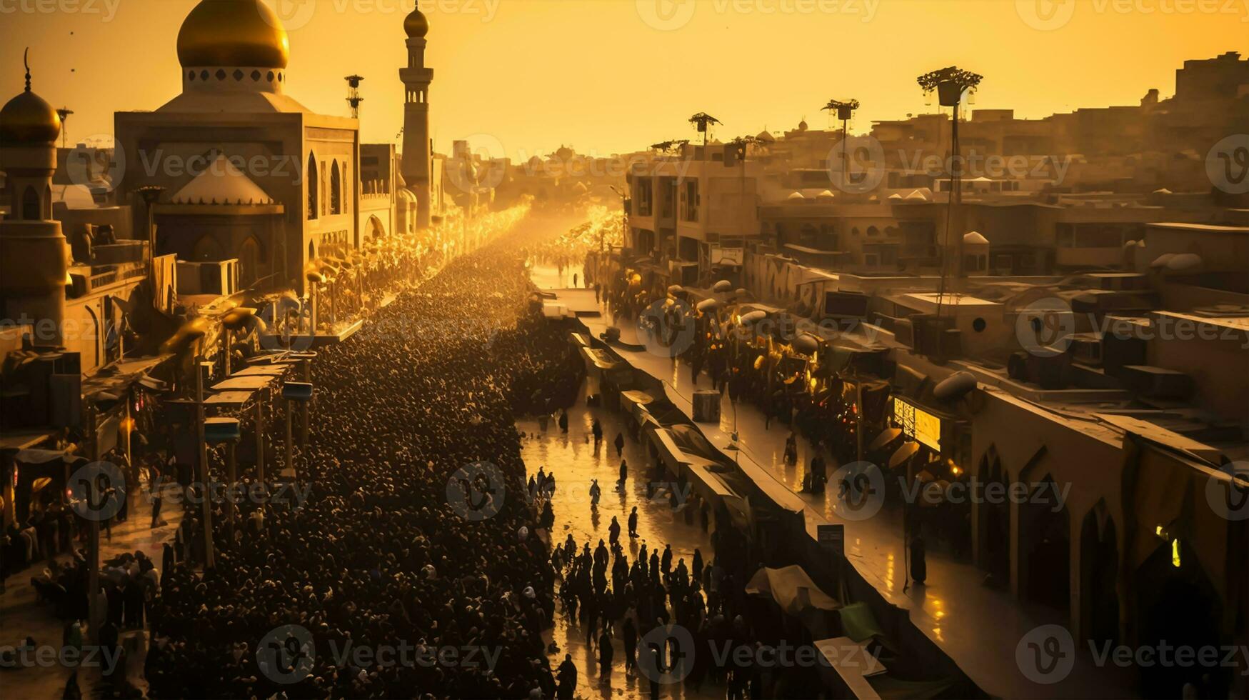 karbala Irak Moschee, Ashura Tag, moharram foto