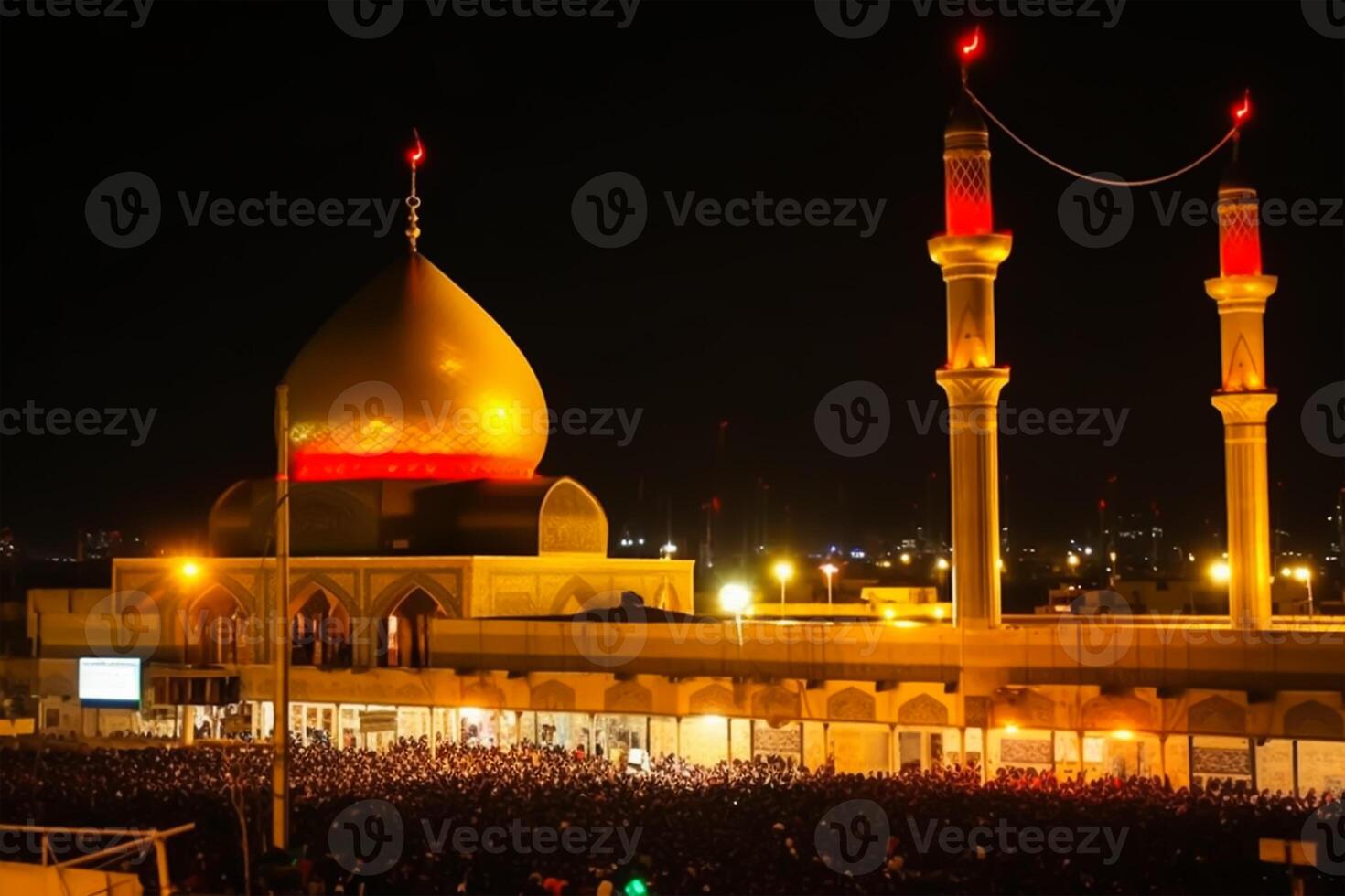 karbala Irak Moschee, Ashura Tag, moharram foto