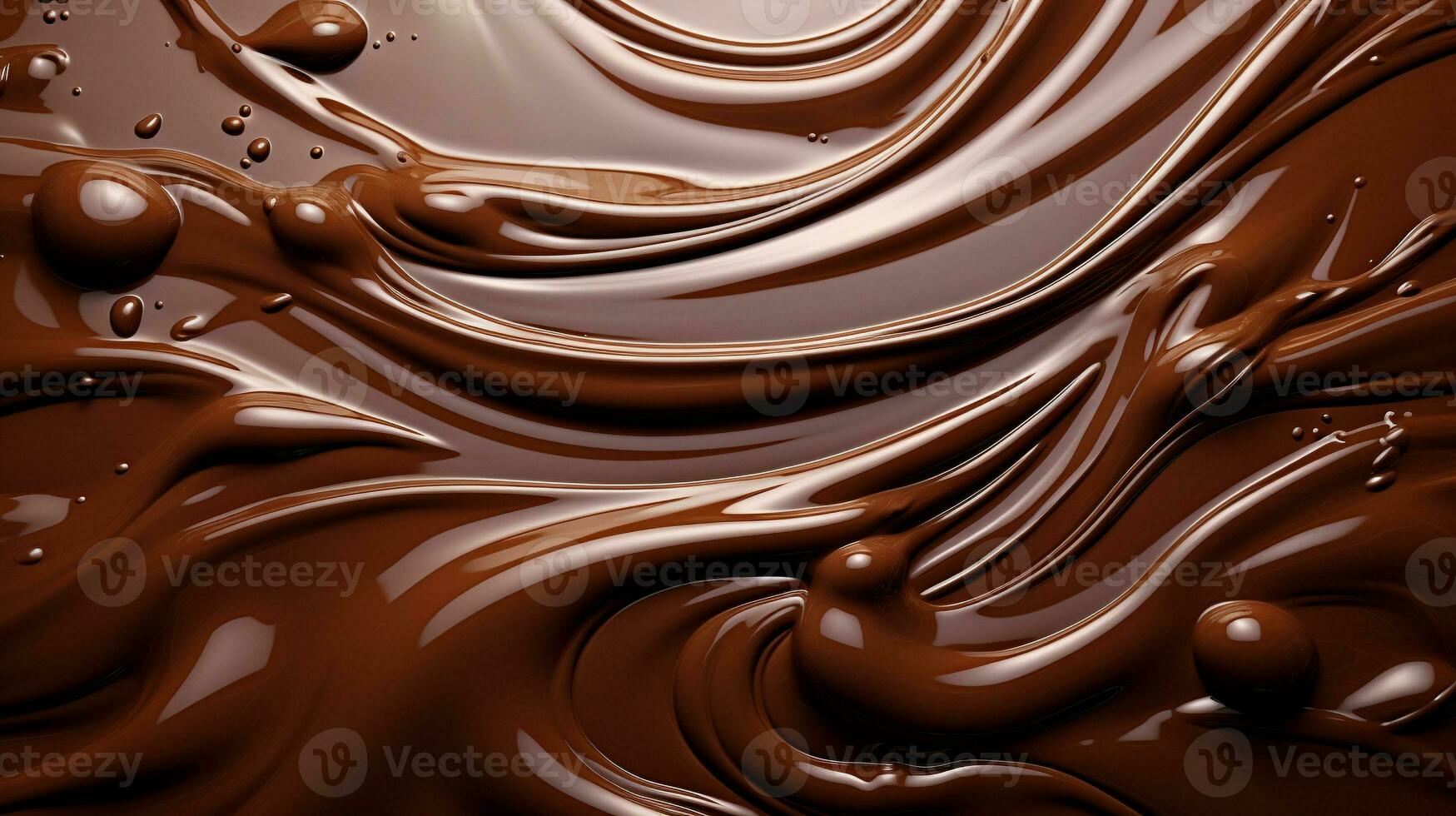 Schokolade geschmolzen Textur Hintergrund. generativ ai foto