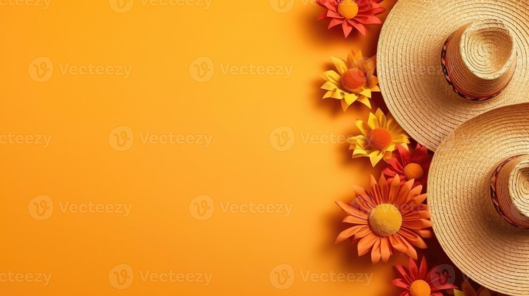 Hintergrund von cinco de Mayo Banner Konzept Design, ai generativ foto