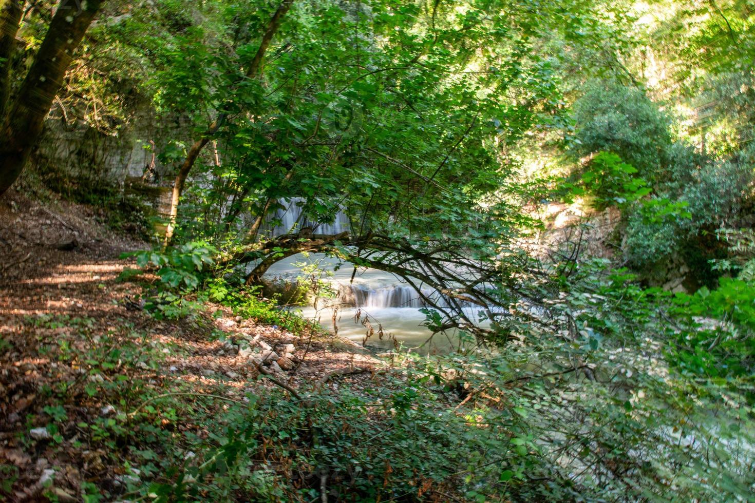 der pisciarelle-wasserfall foto