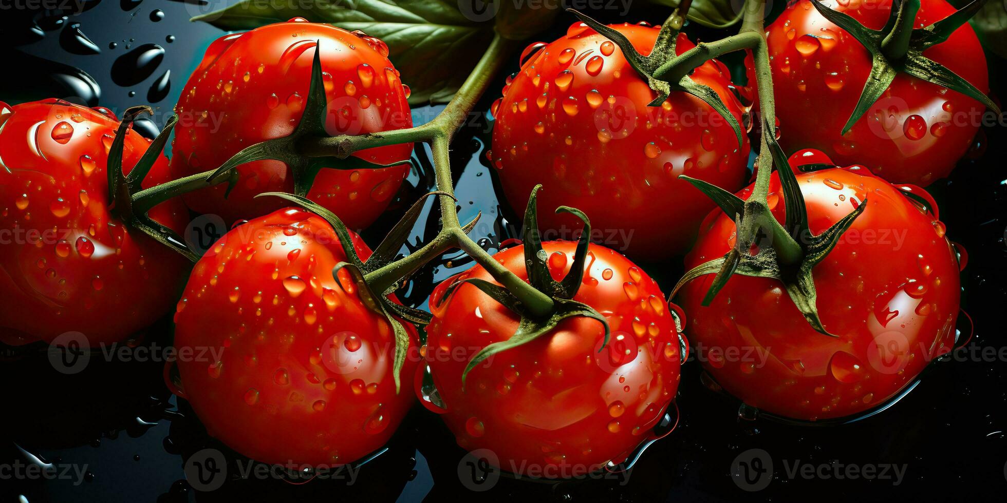 ai generiert. ai generativ. viele rot frisch Tomaten Gemüse Landwirtschaft. Grafik Kunst foto