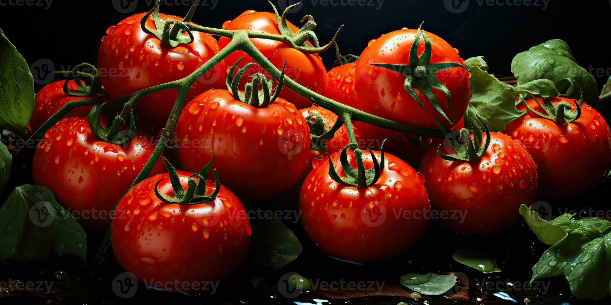 ai generiert. ai generativ. viele rot frisch Tomaten Gemüse Landwirtschaft. Grafik Kunst foto