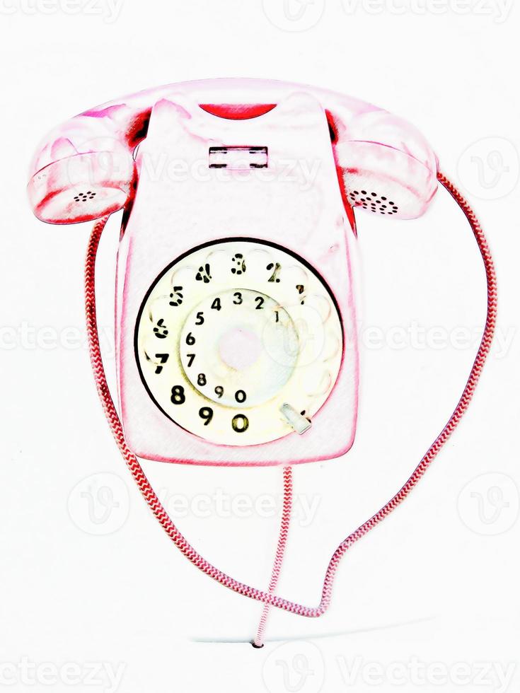 rosa Skizzentelefon foto