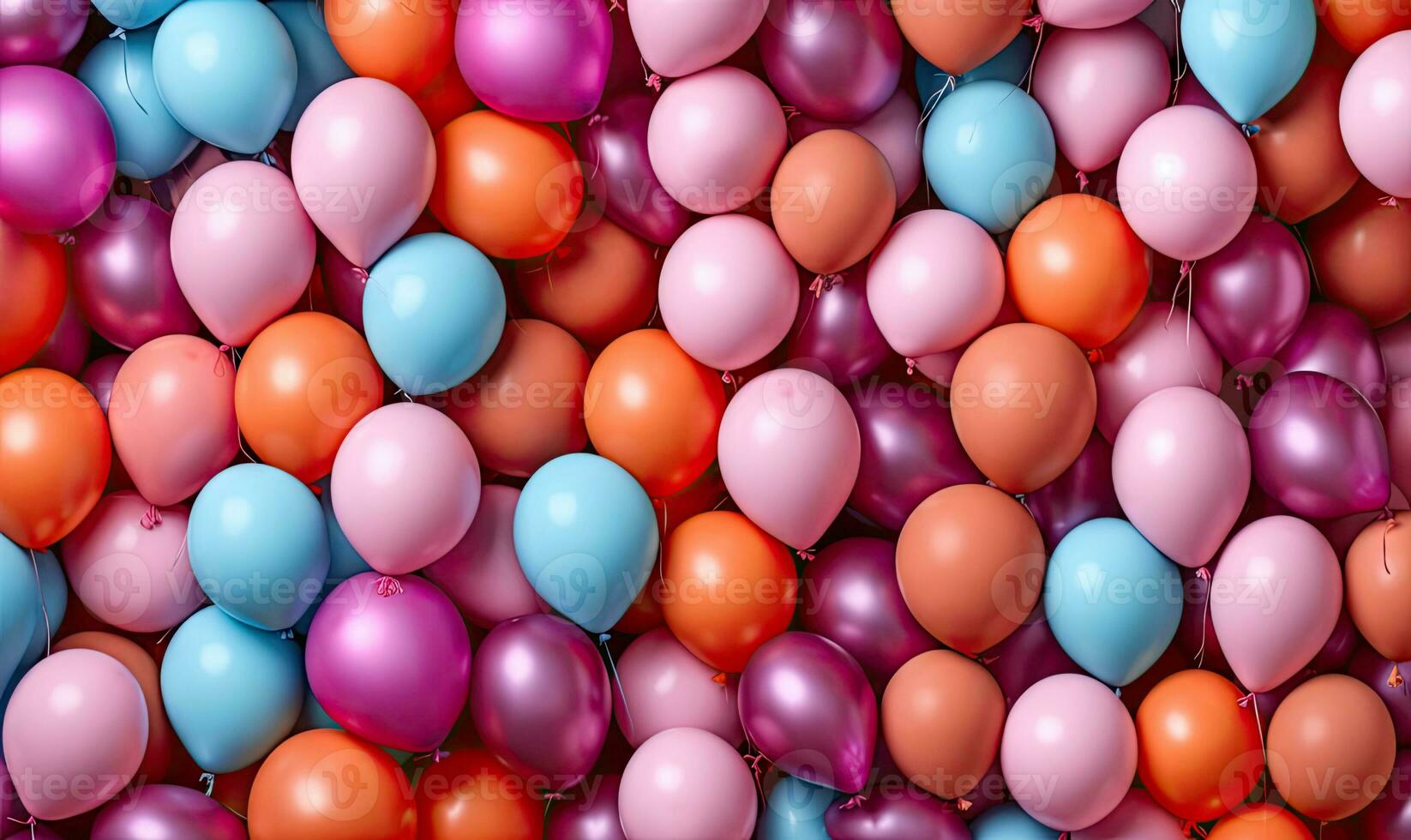 multi farbig Luftballons Hintergrund. festlich Hintergrund. feiern zum Kinder. zum Banner, Postkarte, Illustration. erstellt mit generativ ai Werkzeuge foto