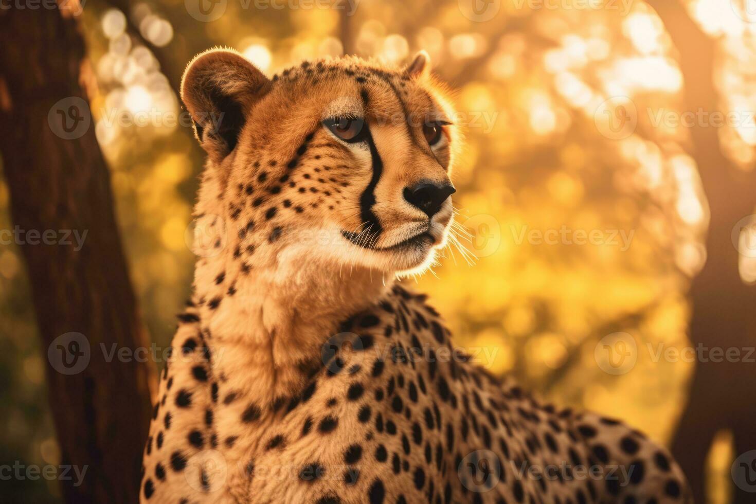 Gepard im Natur, National Erdkunde, breit Leben Tiere. ai generiert. foto