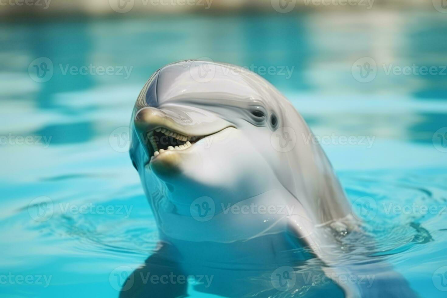 Delfine im Natur, National Erdkunde, breit Leben Tiere. ai generiert. foto