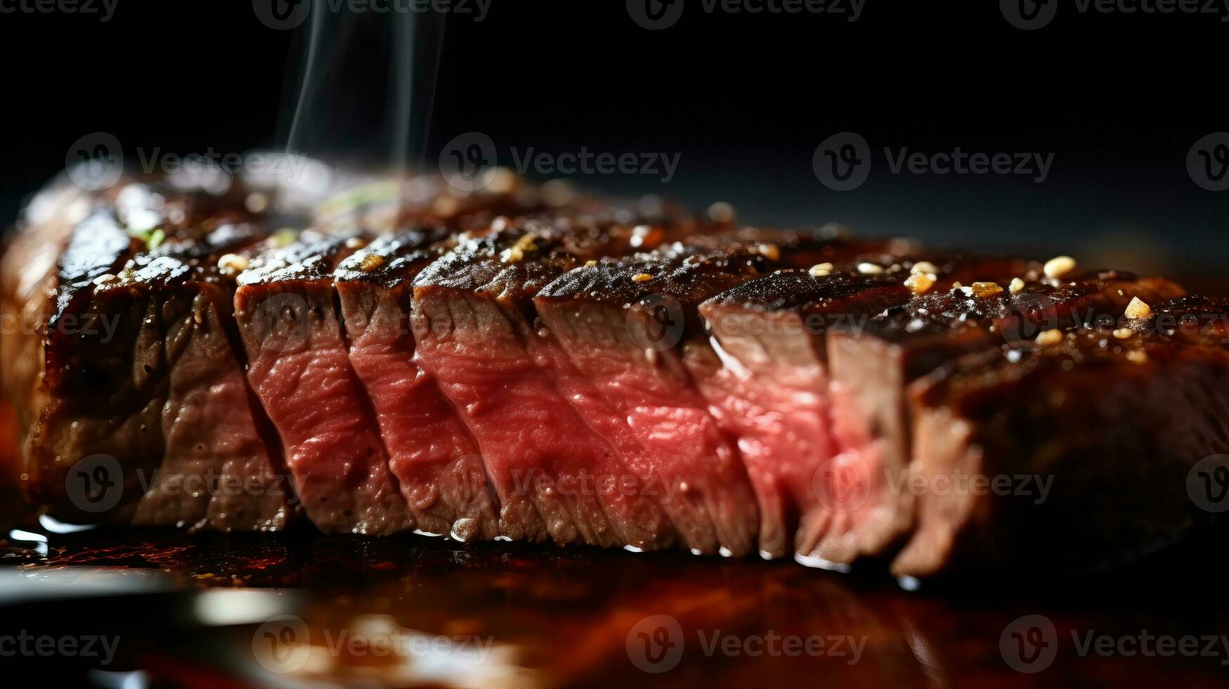 Klinge Steak ist ein köstlich Lebensmittel. ai generiert. foto