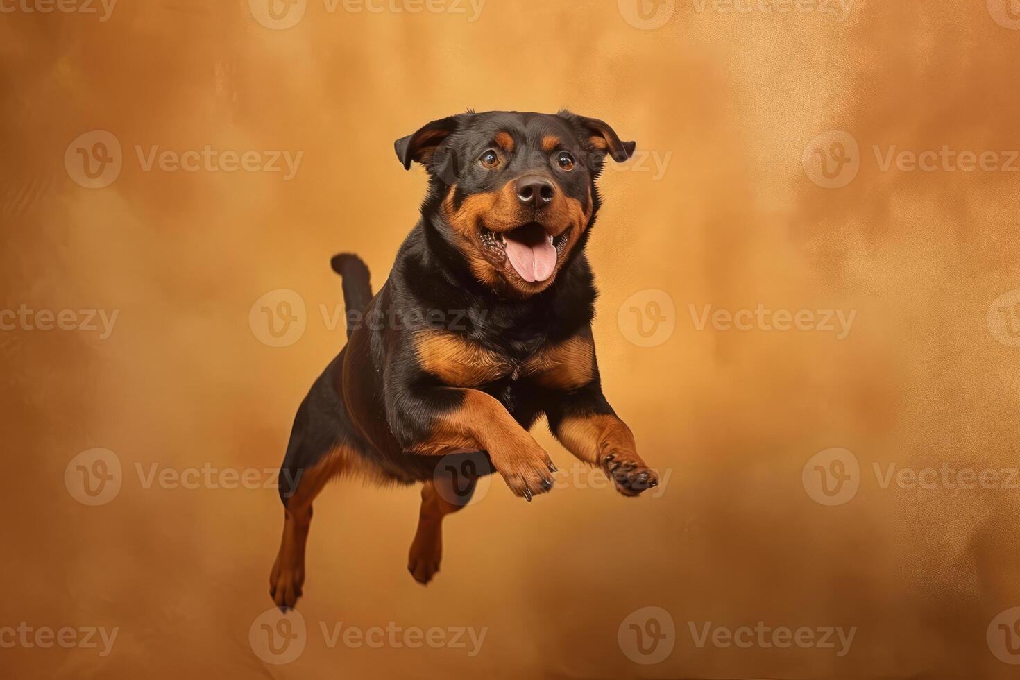 süß Rottweiler im Natur, National Erdkunde, breit Leben Tiere. ai generiert. foto