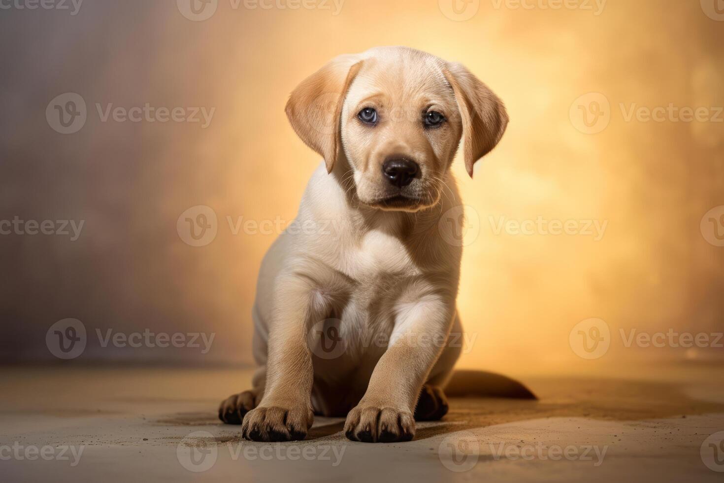 sehr süß Hündchen Labrador im Natur, National Erdkunde, breit Leben Tiere. ai generiert. foto