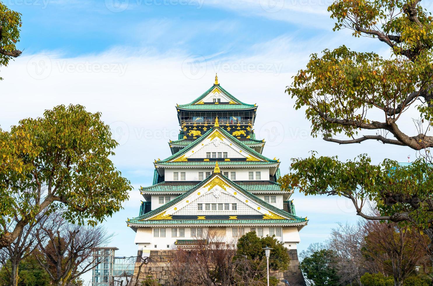 Burg von Osaka in Osaka, Japan foto