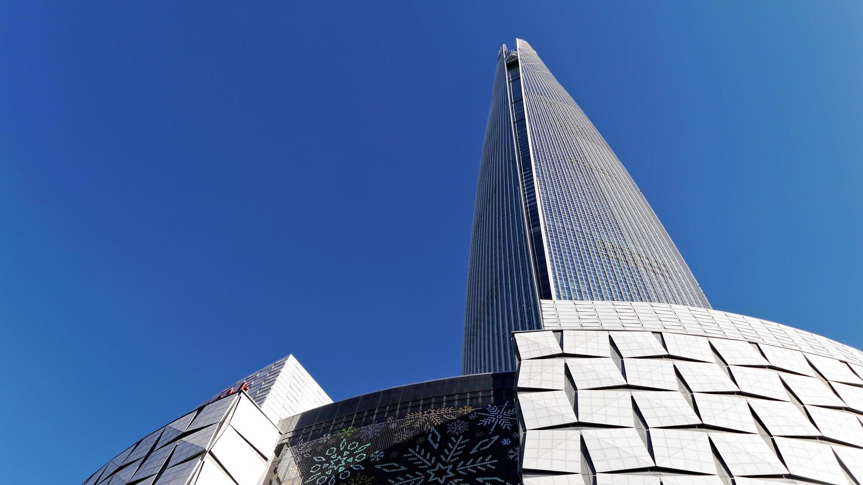 lotte world tower, seoul city, südkorea. Januar 2018 foto