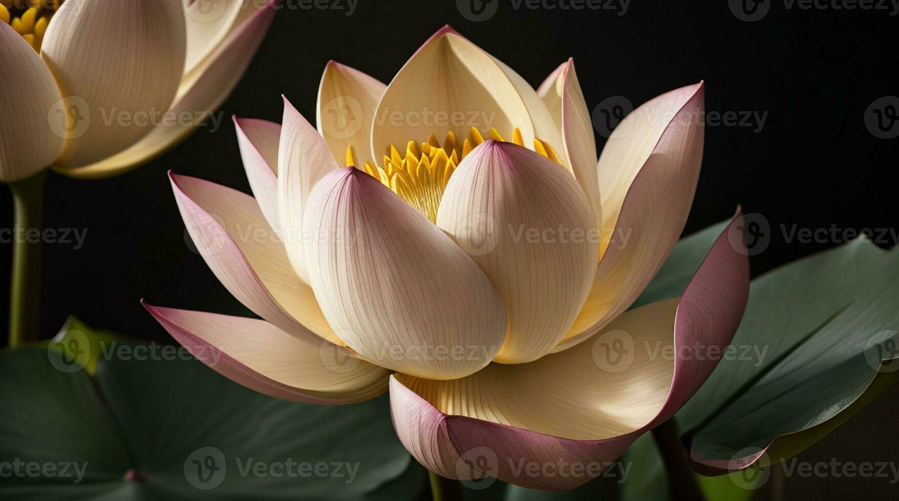 schöne rosa Seerose oder Lotusblume im Teich foto