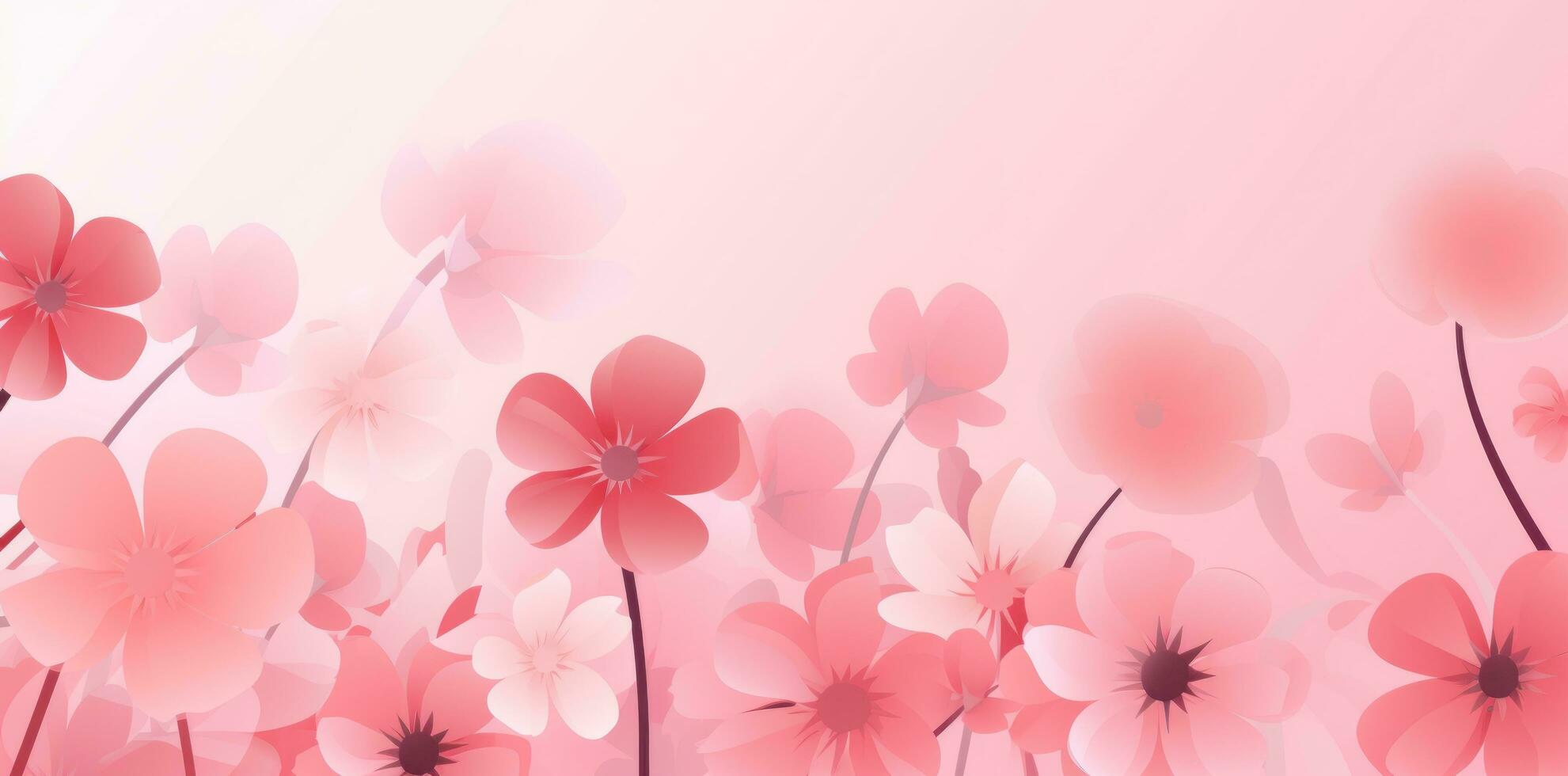 Rosa Blumen- Illustration Hintergrund foto