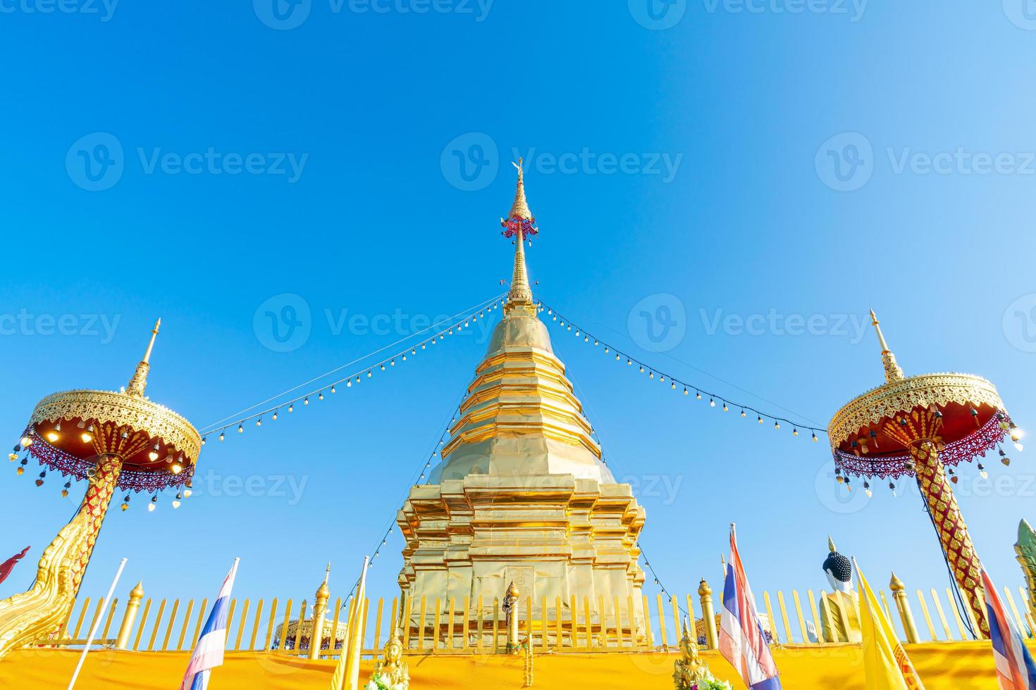 Wat Phra That Doi Kham - Tempel des goldenen Berges foto