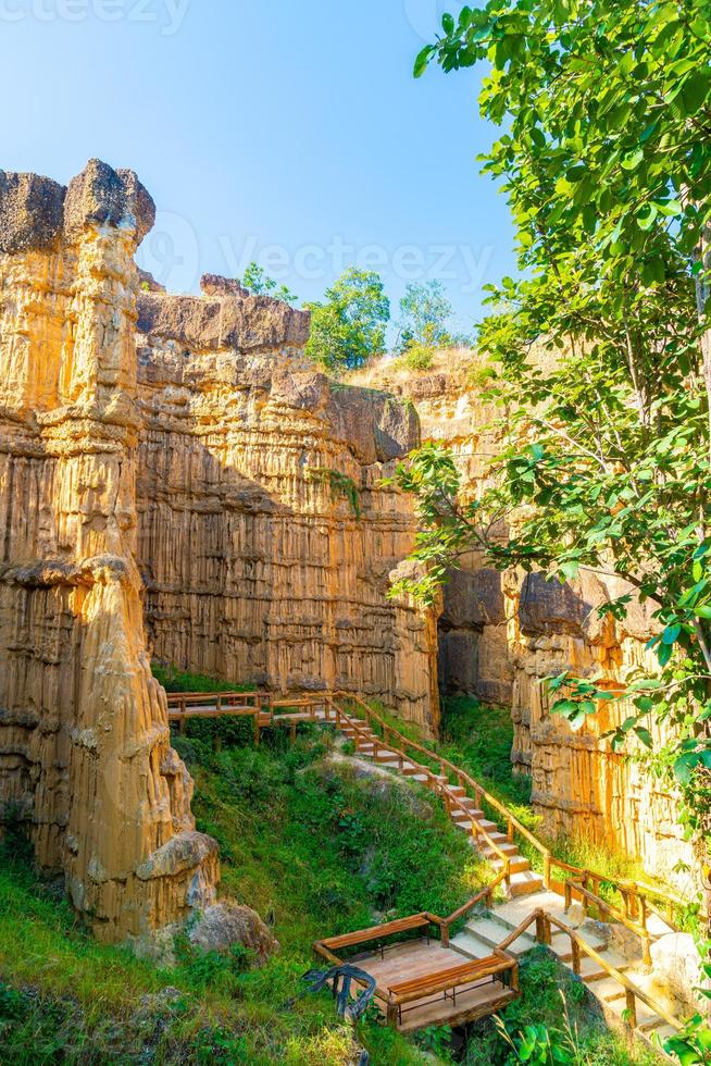 Pha Chor oder der Grand Canyon Chiangmai im Mae Wang Nationalpark, Chiang Mai, Thailand foto