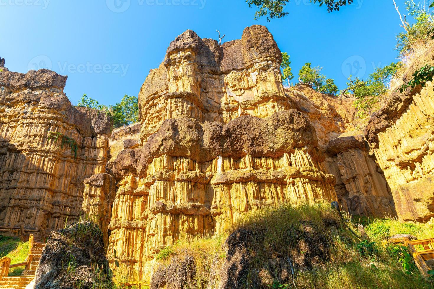 Pha Chor oder der Grand Canyon Chiangmai im Mae Wang Nationalpark, Chiang Mai, Thailand foto